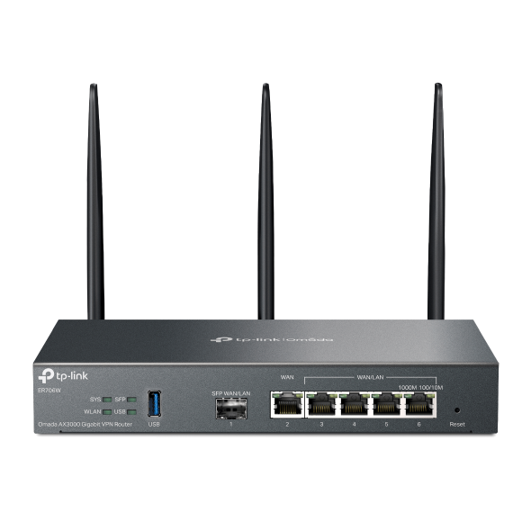 Baleanceador ROUTER TP-LINK OMADA GIGABIT 4G+ CAT6 WI-FI 6 AX3000 ER706W